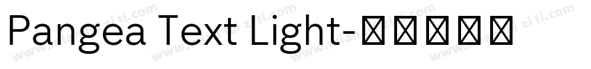Pangea Text Light字体转换